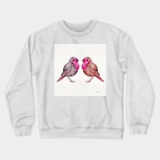 Pink Birds Crewneck Sweatshirt